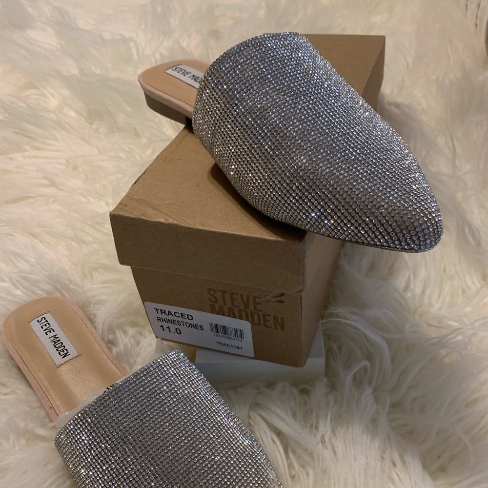 Steve Madden Rhinestone Mules size 11